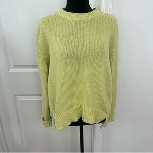 Daily Practice Green Heavy Knit Sweater Sz M